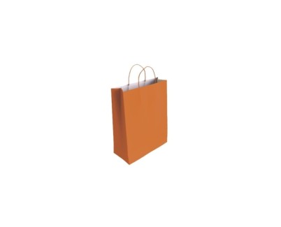 Bismark Bolsa de Papel Celulosa - Medidas 24x8x18cm - Color Naranja