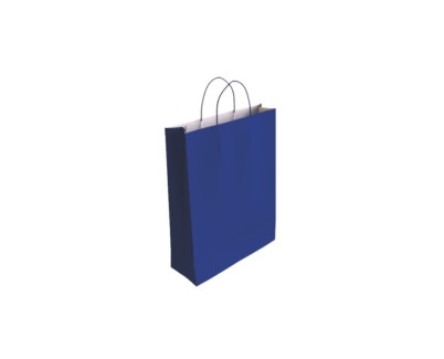 Bismark Bolsa de Papel Celulosa - Medidas 32x10x24cm - Color Azul