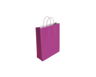Bismark Bolsa de Papel Celulosa - Medidas 32x10x24cm - Color Fucsia