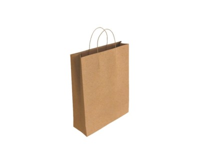Bismark Bolsa de Papel Kraft - Medidas 37x12x27cm - Color Marron