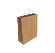 Bismark Bolsa de Papel Kraft - Medidas 40x14x32cm - Color Marron