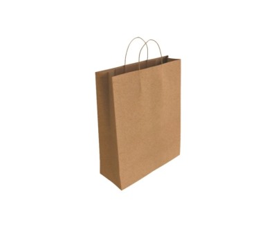 Bismark Bolsa de Papel Kraft - Medidas 40x14x32cm - Color Marron