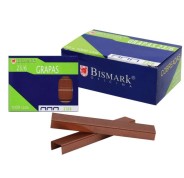 Bismark Caja de 10000 Grapas Cobreadas de Alambre de Alta Calidad - Color Cobre