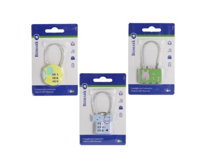 Bismark Candado de Combinacion - 3 Diseños Diferentes