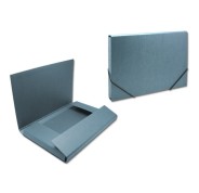 Bismark Carpeta para Proyectos - Medidas 350x230x30mm - Fabricada en Carton - Cierre con Gomas - Color Azul