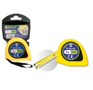 Bismark Flexometro 3m con Freno - Cinta para la Muñeca - Resistente para Hogar y Oficina - Color Amarillo