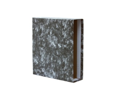 Bismark Funda para Archivador A-Z Folio - Carton Forrado - Color Negro Jaspeado