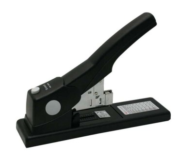 Bismark Grapadora de Gruesos 24mm - Funcion de Grapado en Plano - Capacidad para 200 Hojas - Color Negro