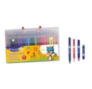 Bismark Maletin Escolar de Escritura con 20 Rotuladores de Colores, 30 Lapices de Colores, 20 Pinturas de Cera con Punta y 20 Pinturas