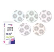 Bismark Mandalas Rollo de Papel Regalo - Medidas 70cmx200cm - 5 Diseños Diferentes