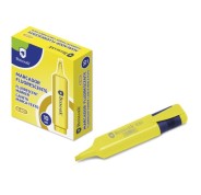 Bismark Marcador Fluorescente - Punta Biselada 1 - 5mm Aprox - Tinta Base de Agua - Color Amarillo