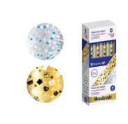 Bismark Metalizado Rollo de Papel Regalo - Medidas 70cmx500cm - 2 Diseños Diferentes