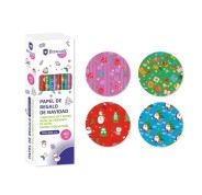 Bismark Navidad Gifts Rollo de Papel Regalo - Medidas 100cmx300cm - 4 Diseños Diferentes