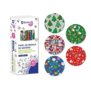 Bismark Navidad Juguetes Rollo de Papel Regalo - Medidas 70cmx500cm - 5 Diseños Diferentes