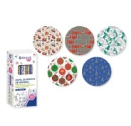 Bismark Navidad Oro/Plata Rollo de Papel Regalo - Medidas 70cmx200cm - 5 Diseños Diferentes