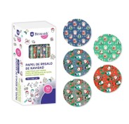 Bismark Navidad Papa Noel Rollo de Papel Regalo - Medidas 70cmx200cm - 5 Diseños Diferentes