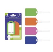 Bismark Pack con 2 Tarjetas Identificativas - 4 Colores Aleatorios