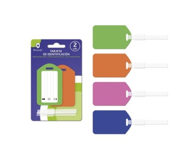 Bismark Pack con 2 Tarjetas Identificativas - 4 Colores Aleatorios