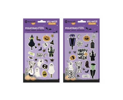 Bismark Pack con Pegatinas para Halloween Foil - Autoadhesivas - 2 Diseños Aleatorios