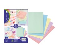 Bismark Pack de 10 Cartulinas 180 g/m² - Tamaño A4 - Colores Pastel Surtidos