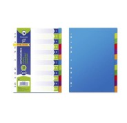 Bismark Pack de 12 Separadores - Tamaño A4 - Extragruesos - Fabricado en Propileno - Colores Surtidos