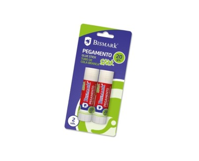 Bismark Pack de 2 Barras de Pegamento 20gr - Multiusos - Sin Disolventes - Uso Escolar