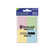 Bismark Pack de 4 Blocs de 50 Notas Adhesivas 38x51mm - 4 Colores Pastel