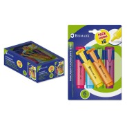Bismark Pack de 6 Marcadores Fluorescentes Neon - Tinta de Secado Rapido - Ideal para Subrayar y Resaltar - Diseño Ergonomico - Larga Duracion
