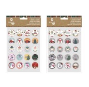 Bismark Pack de 60 Pegatinas Navideñas - Ideales para Decorar Regalos