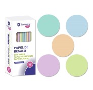 Bismark Pastel Rollo de Papel Regalo - Medidas 70cmx200cm - 5 Colores Pastel