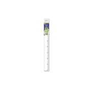 Bismark Regla Milimetrada 40cm - Fabricada en Plastico - Ideal para Colegio - Transparente