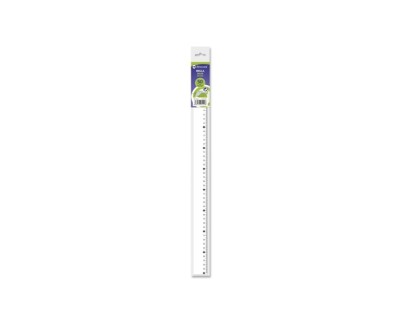 Bismark Regla Milimetrada 50cm - Fabricada en Plastico - Ideal para Colegio - Transparente