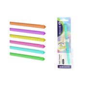 Bismark Regla Triangular 15cm - Fabricada en Poliestireno - Ideal para Colegio - Colores Pastel Surtidos