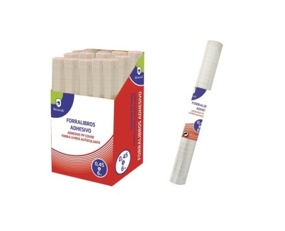 Bismark Rollo de Polipropileno 6x0.45m - Autoadhesivo - Cuadricula de Precision - Transparente