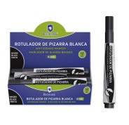 Bismark Rotulador para Pizarra 3mm - Punta Fina - Tinta de Secado Rapido - Facil de Borrar - Color Negro