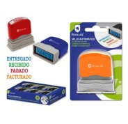 Bismark Sello Automatico - Modelos: Entregado, Recibido, Pagado y Facturado - Diferentes Colores para Diferenciarlos