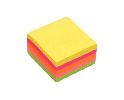 Bismark Taco de 450 Notas Adhesivas 76x76mm - Colores Neon Surtidos
