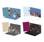 Bismark Tarjeta Pop Up de Felicitacion de Año Nuevo con Sobre - Decorada con Foil y Relieves Pop Up