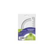 Bismark Transportador de Angulos 14cm - Fabricado en Plastico - Ideal para el Colegio - Transparente