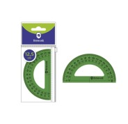 Bismark Transportador de Angulos Acrilico 12.5cm - Alta Calidad - Funda con Cierre - Color Verde