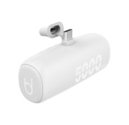 Blackbyte by Pedro Buerbaum Bateria Lipo Externa/Powerbank de 5000mAh - 10W - Entrada y Salida USB-C - Soporte Integrado - Tacto Engomado - Color Blanco