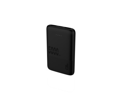 Blackbyte by Pedro Buerbaum Bateria Lipo Externa/Powerbank de 5000mAh - Powerdelivery 20W - Carga Rapida de 22.5W - Tacto Engomado - Extraplana - Color Negro