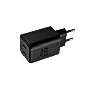 Blackbyte by Pedro Buerbaum Cargador GaN Doble PD de 45W - 2xUSB-C - Carga Rapida PPS - Color Negro