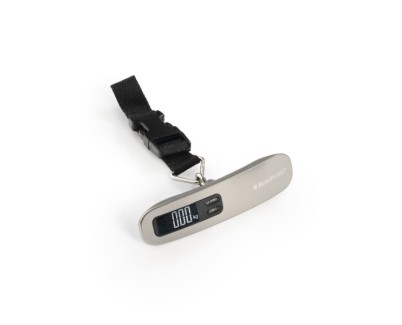 Blaupunkt Bascula Pesamaletas - Capacidad 50kg - Precision de 50g - Pantalla Digital - Apagado Automatico - Unidades Variadas - Funcion Tara - Bloqueo de Lectura - Color Gris