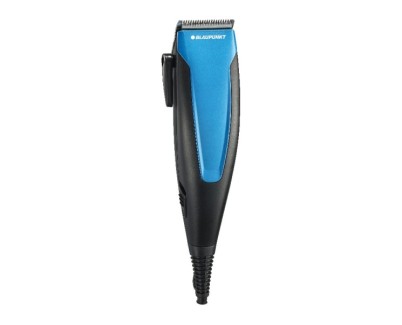 Blaupunkt Cortapelos Profesional - Potencia 15W - Palanca Lateral de Ajuste - Incluye Accesorios - Incluye Peines Guia - Cuchillas de Titanio - Color Negro y Azul