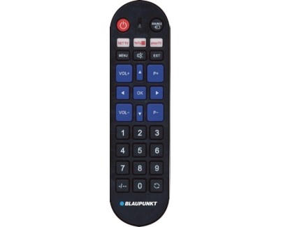 Blaupunkt Mando Universal para Lg, Samsung, Sony, Philips y Panasonic - Preconfigurado - Teclas Grandes - Control por Infrarrojos - Color Negro