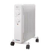 Blaupunkt Radiador de Aceite - Potencia 2000W - Termostato Regulable - Ruedas - Asa de Transporte - Indicador Luminoso - Color Blanco