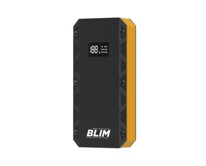 Blim BL0432 Arrancador de Baterias 3 en 1 - 8000mAh - Arranque 12V - Powerbank - Linterna - Proteccion Contra Cortocircuitos, Sobrecargas y Descargas - 1000 Ciclos de Vida Util - Color Negro