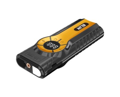 Blim BL0434 Arrancador de Baterias 4 en 1 - 12000mAh - Arranque 12V - Powerbank - Linterna - Compresor 150psi Para Neumaticos - Proteccion Contra Cortocircuitos, Sobrecargas y Descargas - 1000 Ciclos de Vida Util - Color Negro