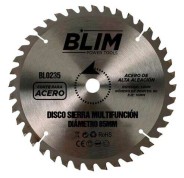 Blim Disco Corte de Acero para Sierra Multifuncion 85mm - 80 Dientes con Recubrimiento en Carburo de Tungsteno